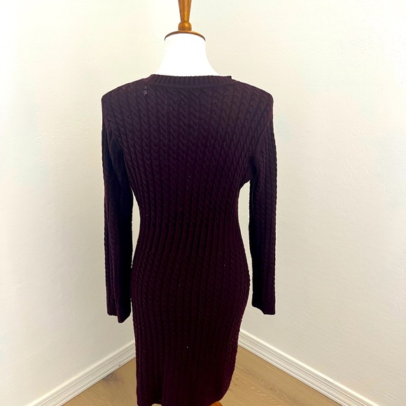 Calvin Klein | Cable Knit Bodycon Sweater Dress - Picture 5 of 7